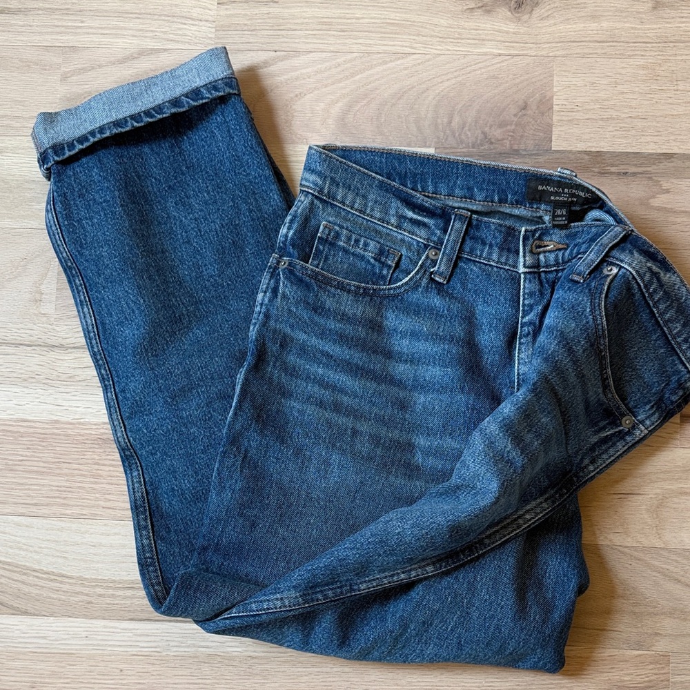 Banana Republic Women's Blue Slouch Jeans